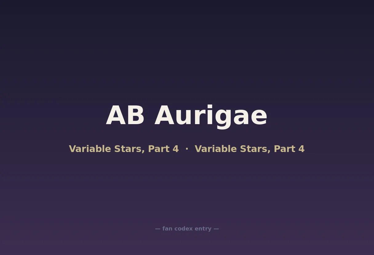 AB Aurigae