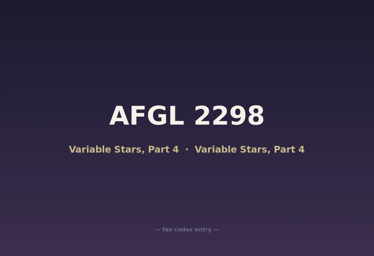 AFGL 2298