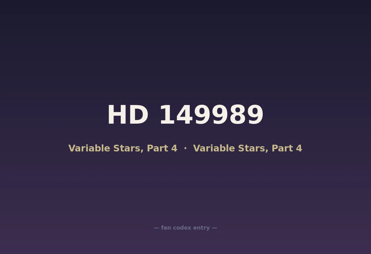 HD 149989
