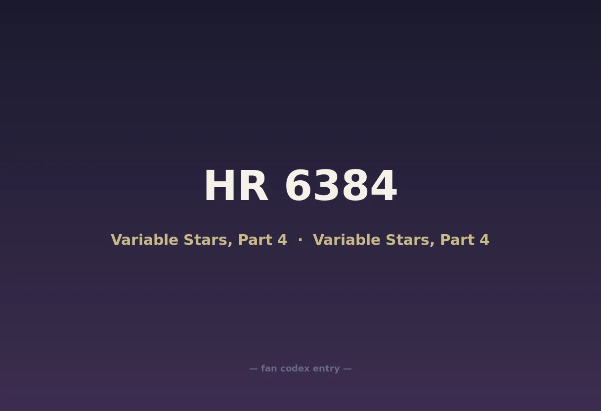 HR 6384