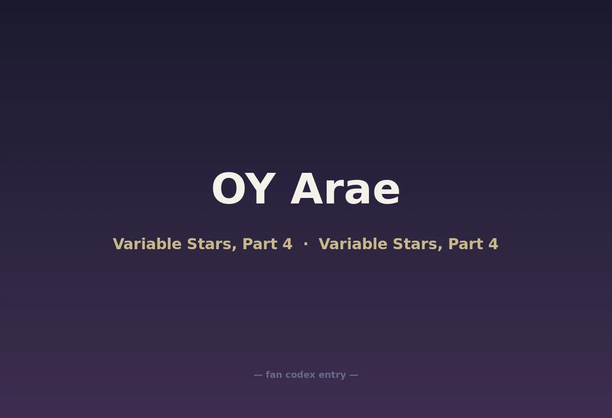 OY Arae