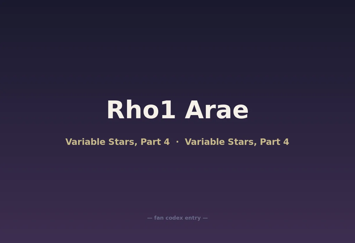Rho1 Arae