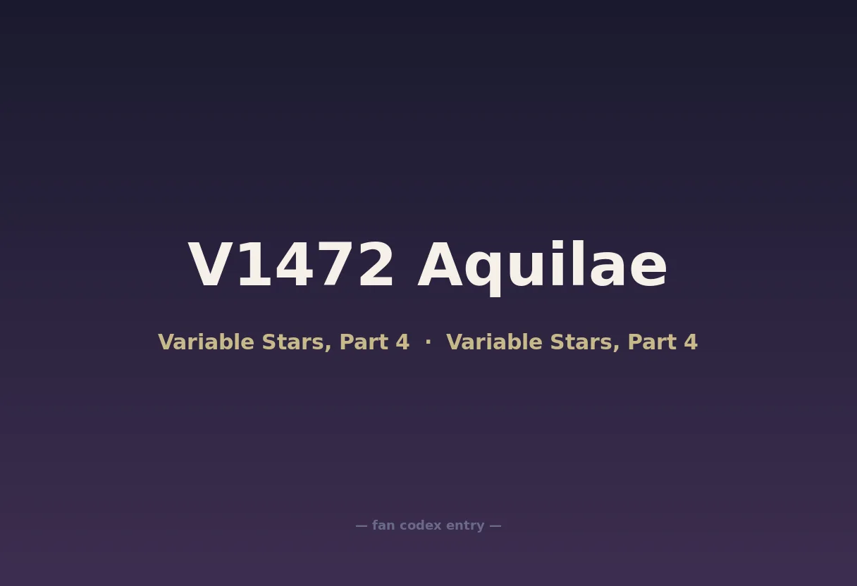 V1472 Aquilae
