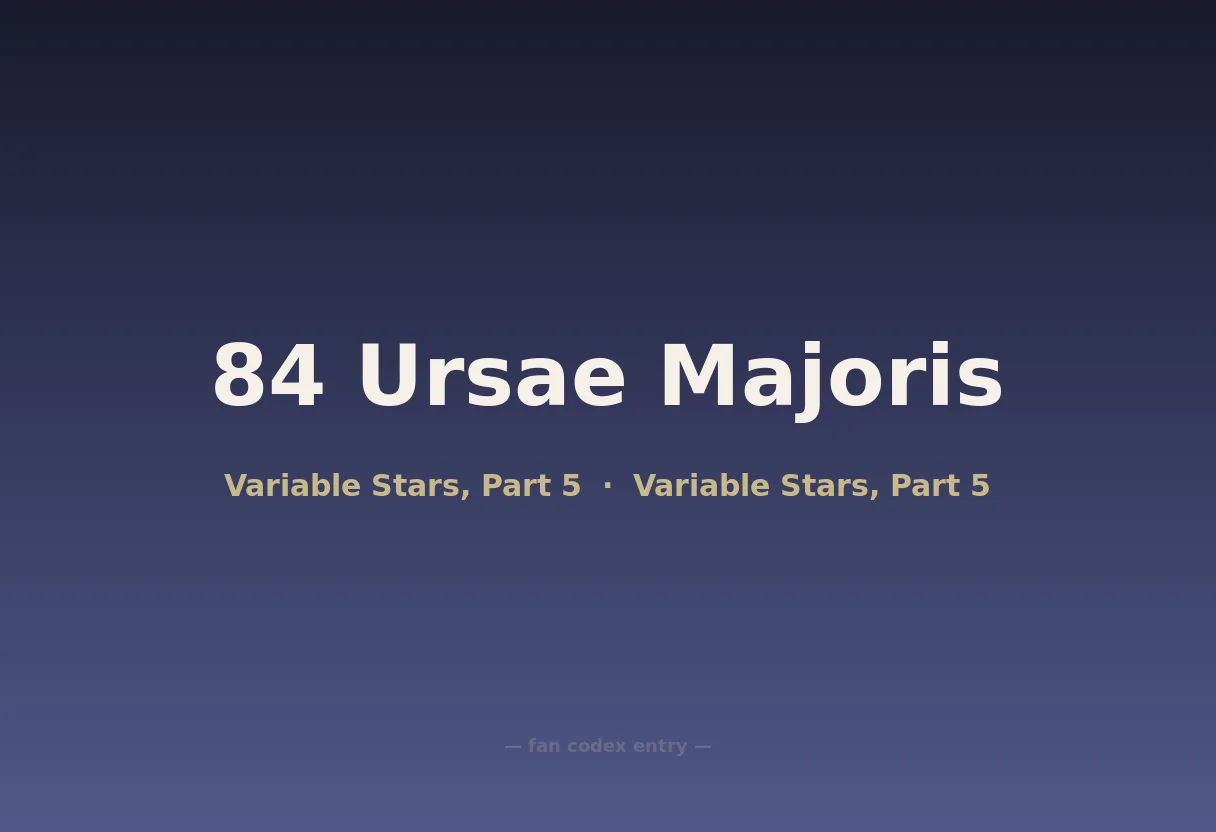 84 Ursae Majoris