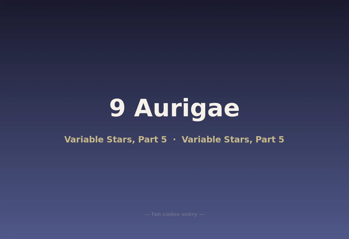 9 Aurigae