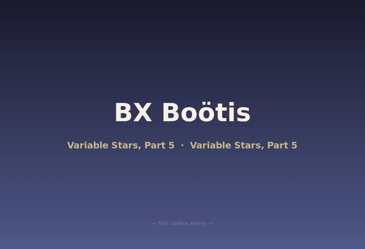 BX Boötis