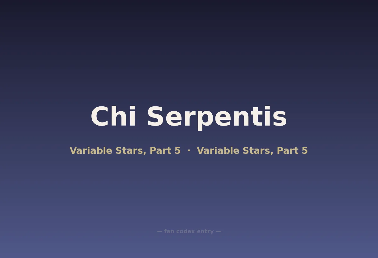 Chi Serpentis