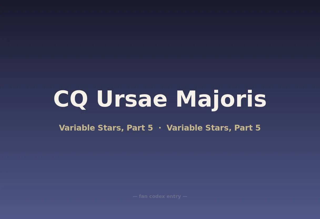 CQ Ursae Majoris