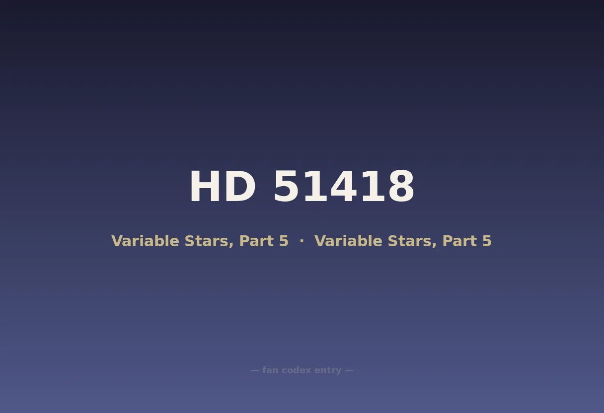 HD 51418