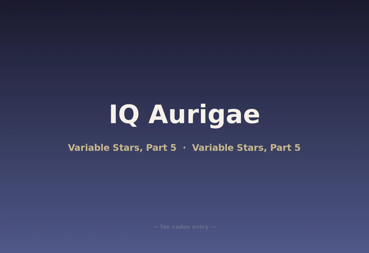 IQ Aurigae