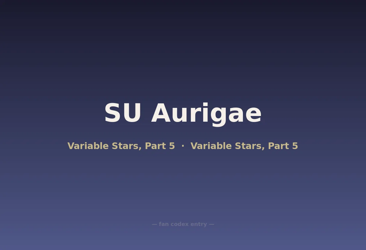 SU Aurigae