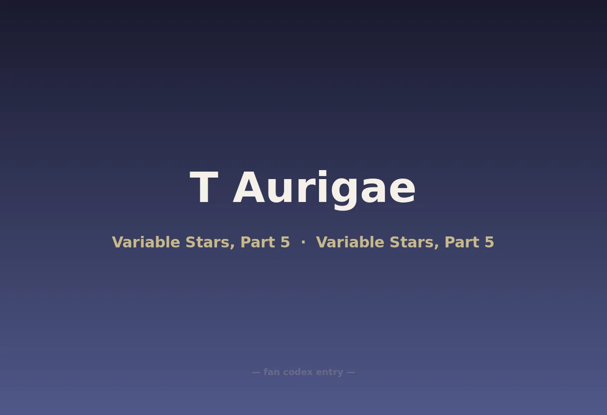 T Aurigae