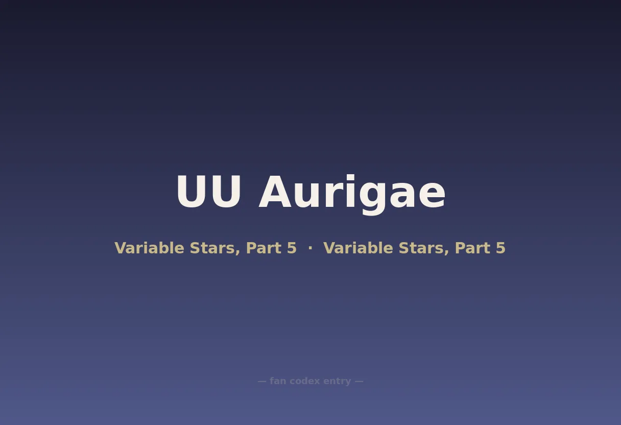 UU Aurigae