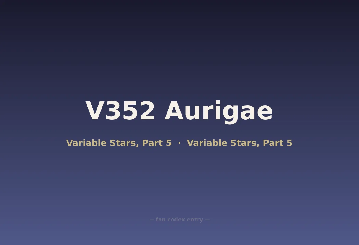 V352 Aurigae