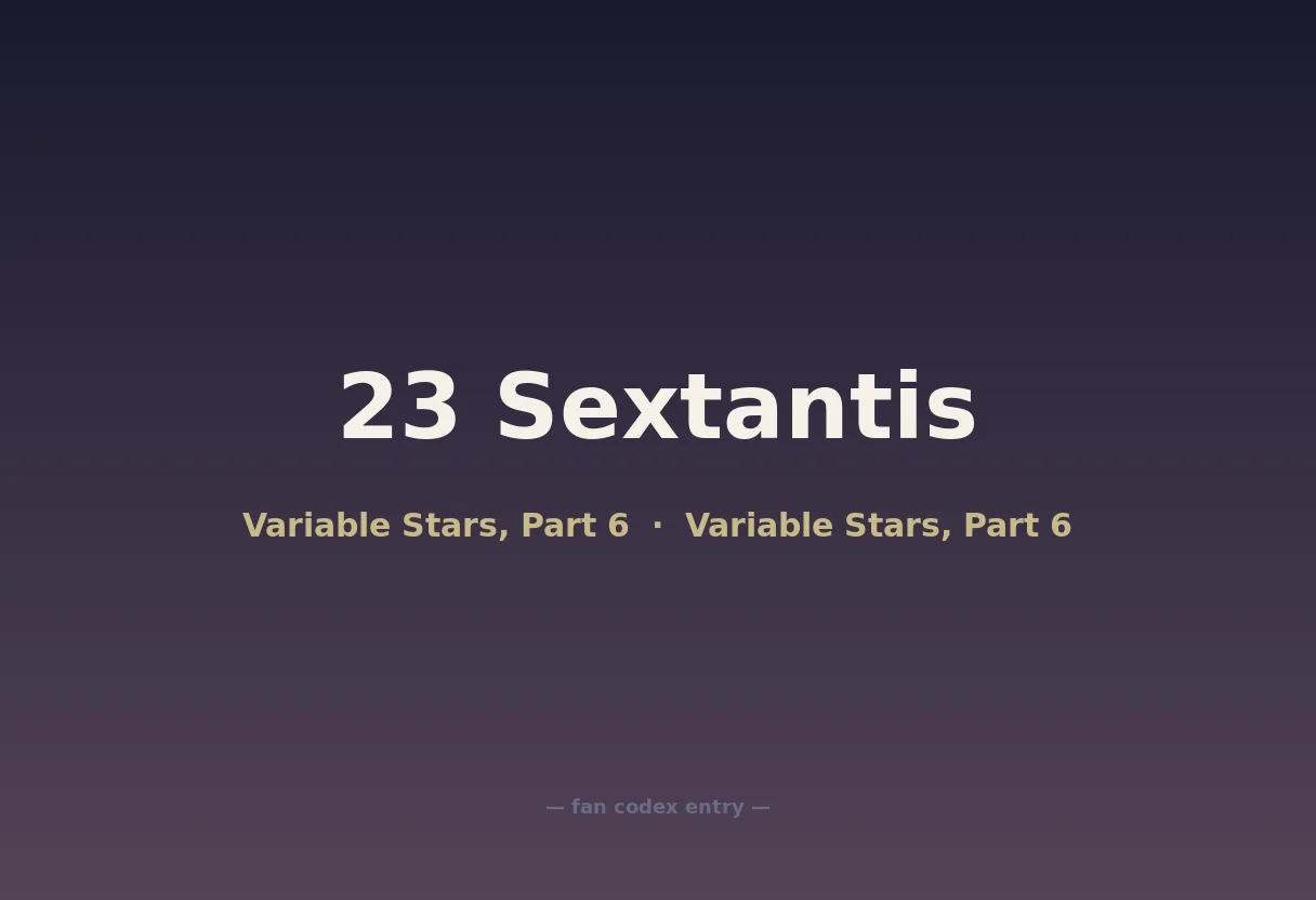 23 Sextantis