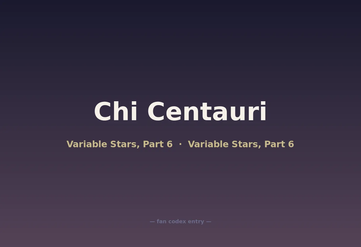 Chi Centauri