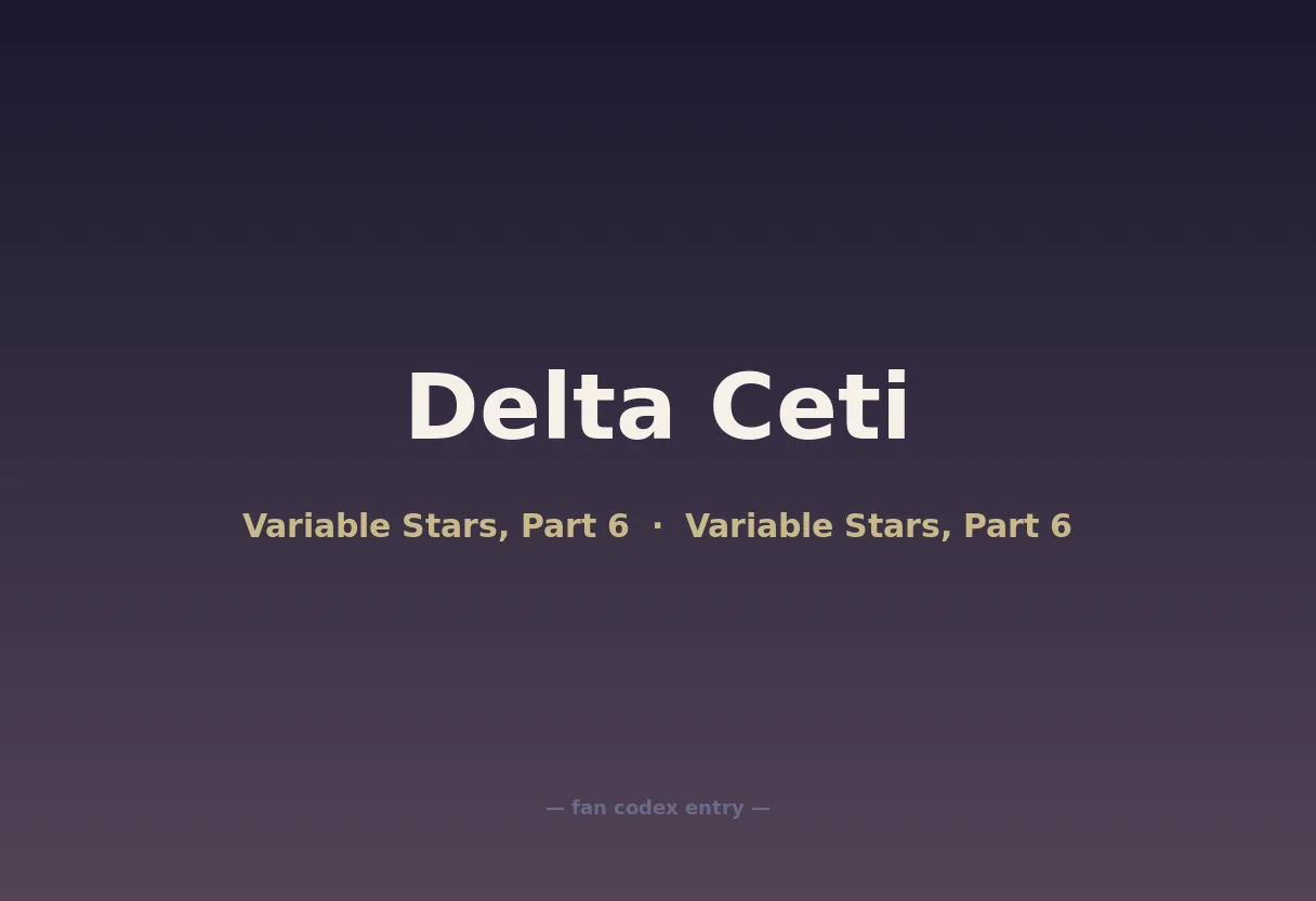 Delta Ceti