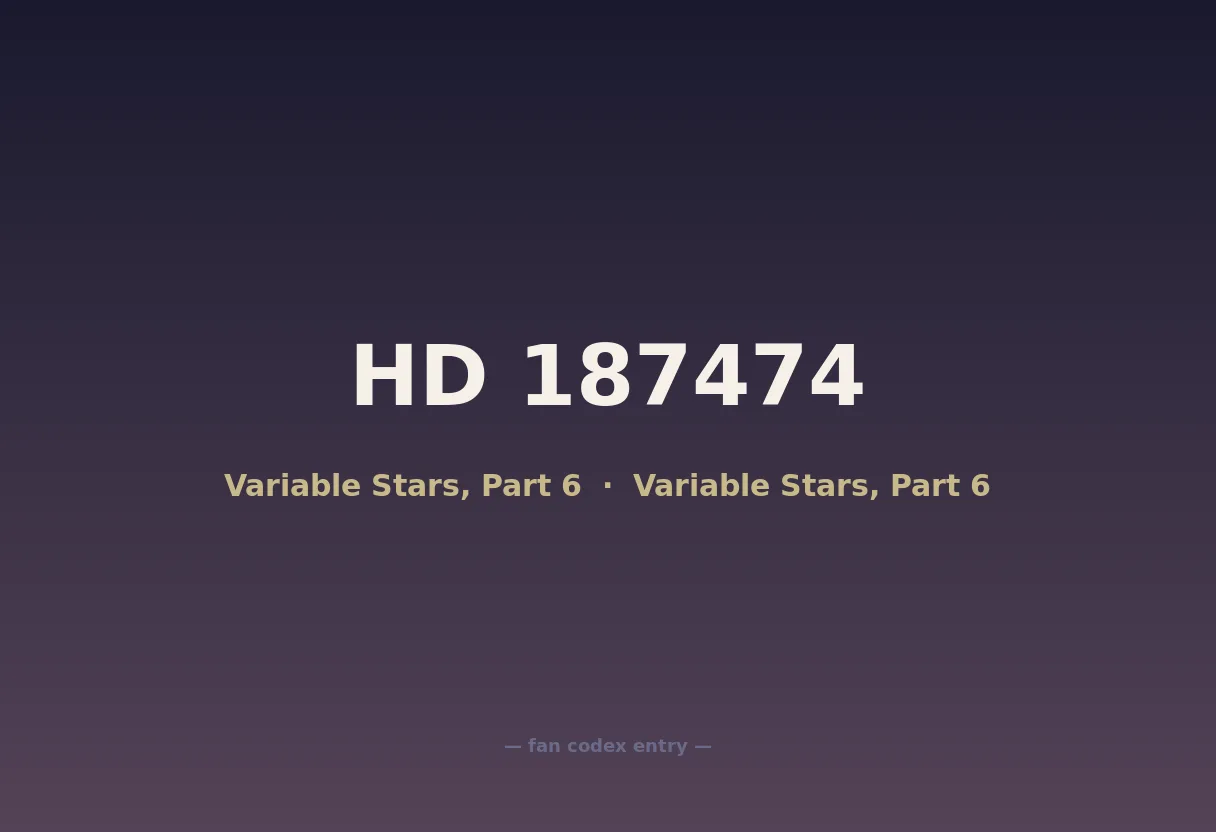HD 187474