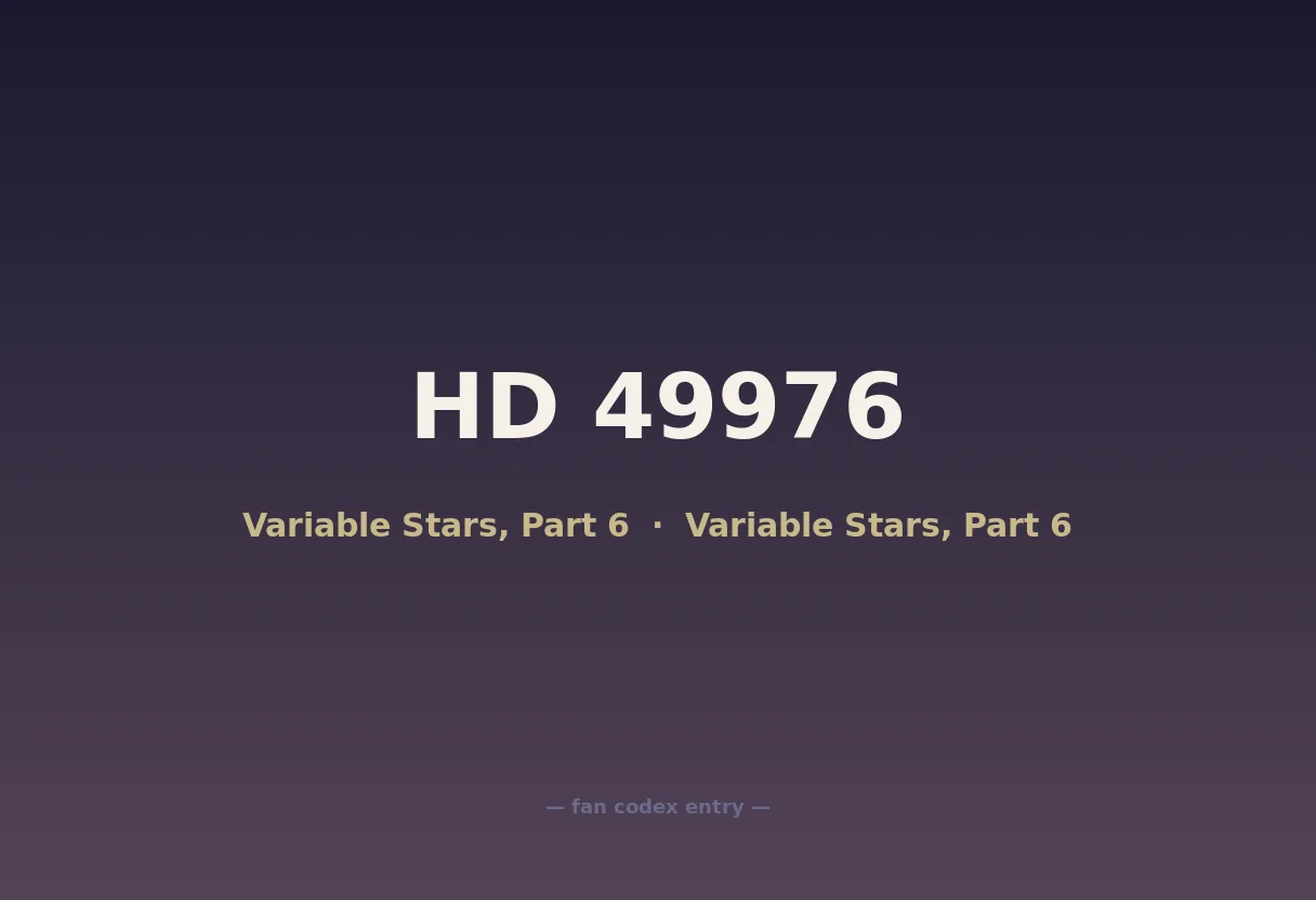 HD 49976