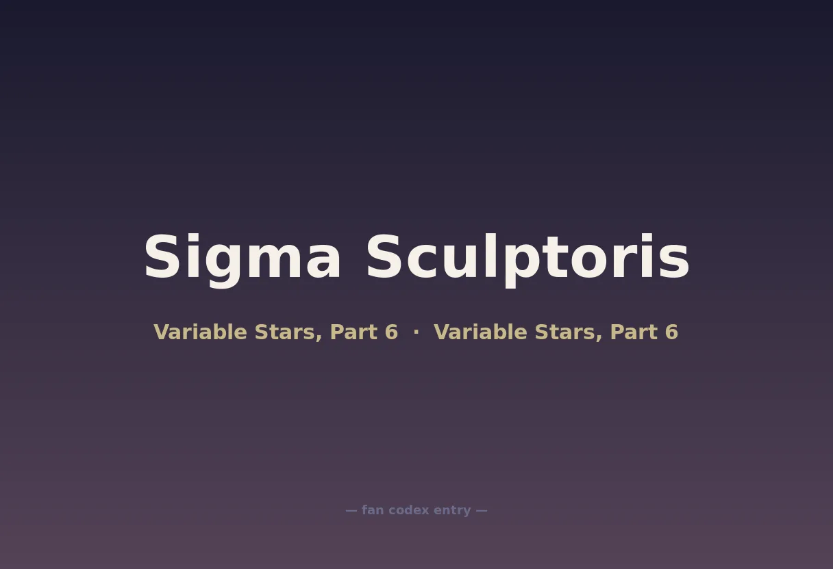 Sigma Sculptoris