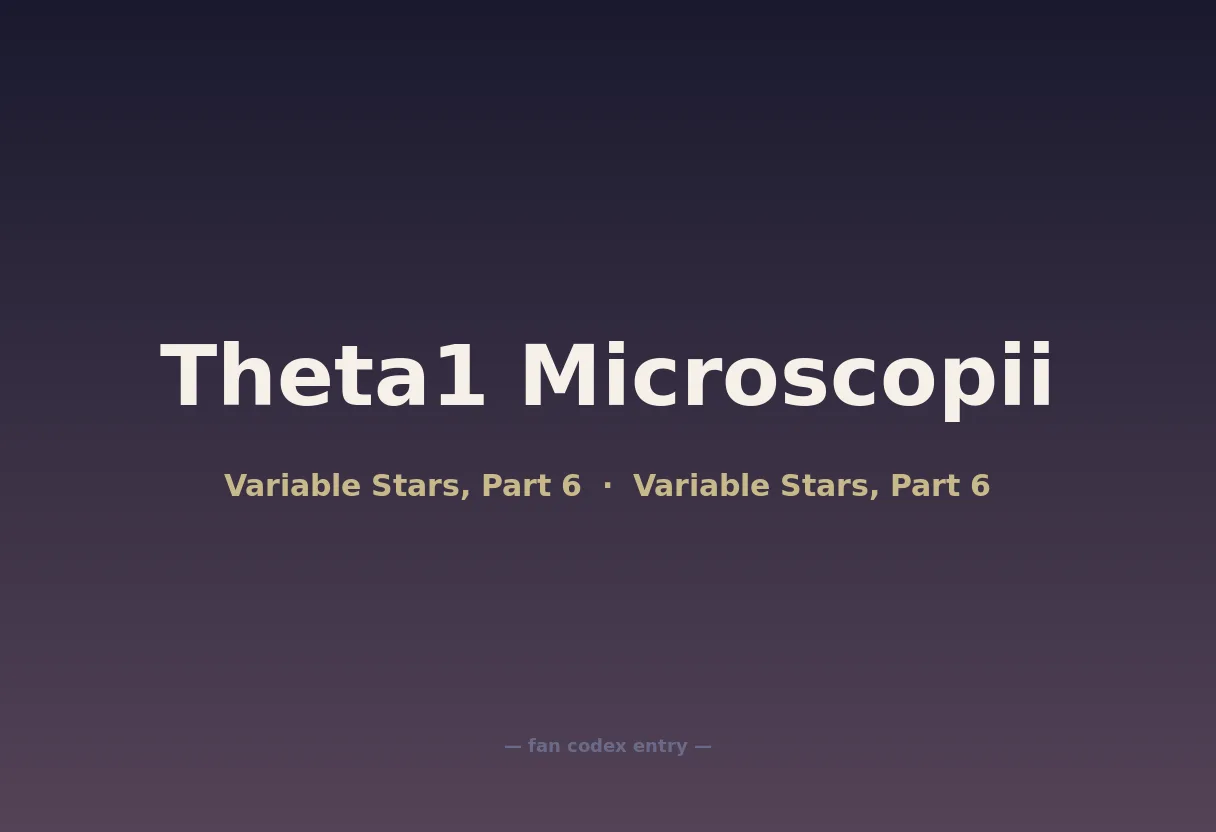 Theta1 Microscopii