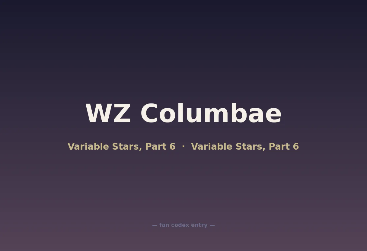 WZ Columbae