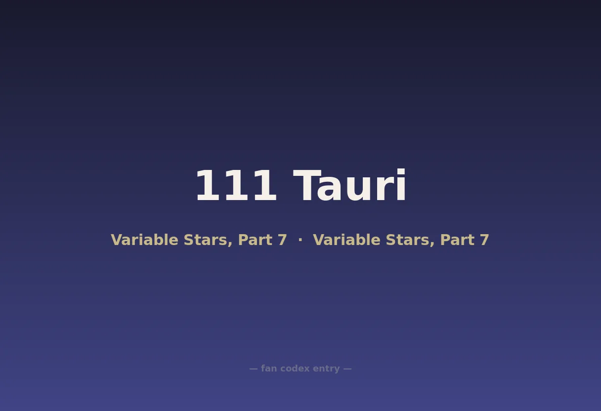 111 Tauri