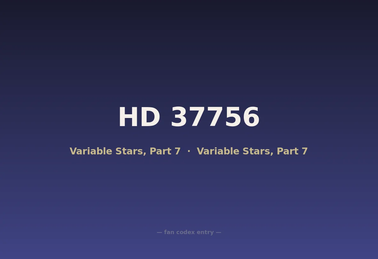 HD 37756