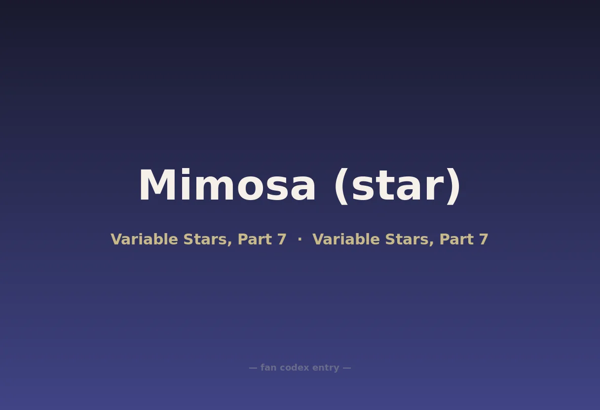 Mimosa (star)