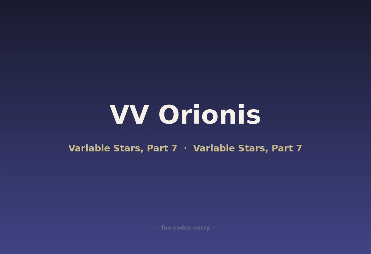 VV Orionis