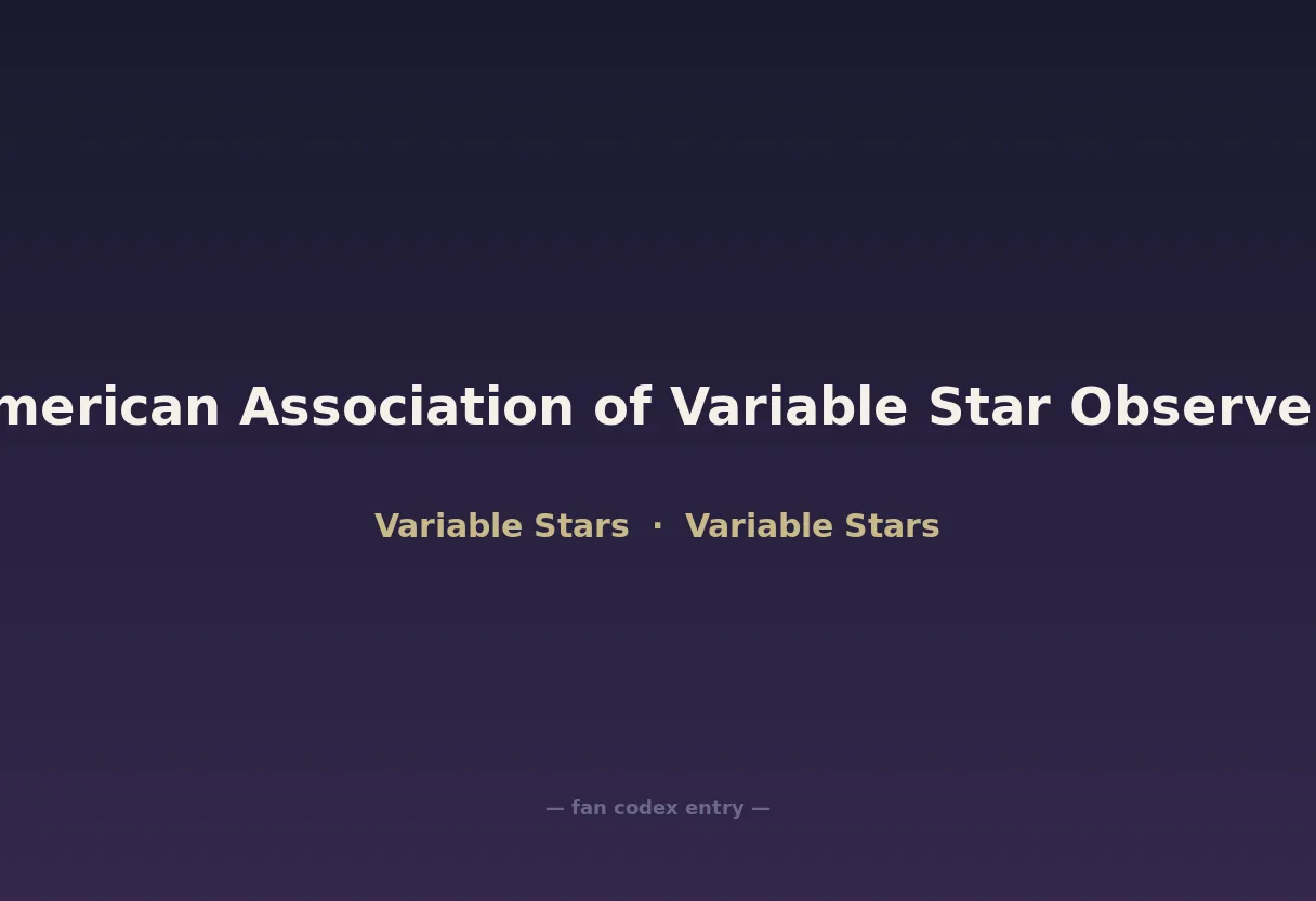 American Association of Variable Star Observers