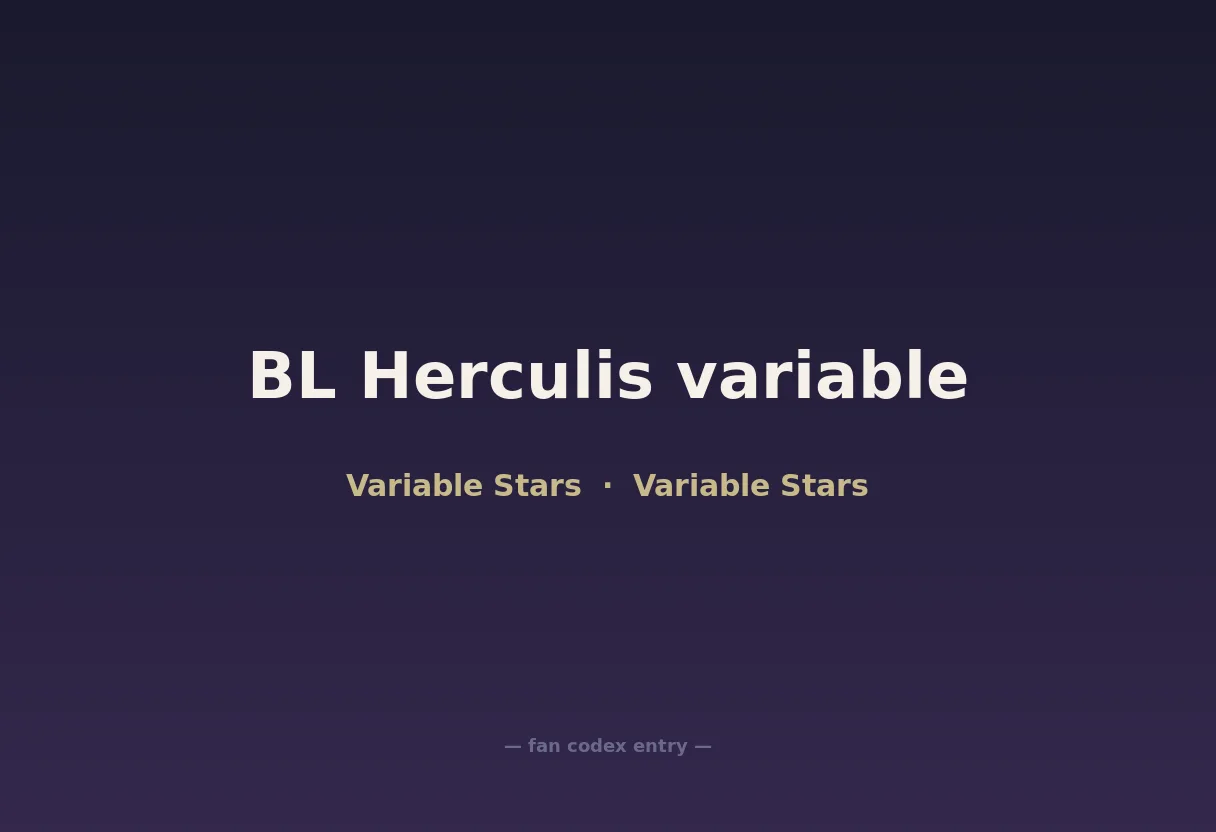 BL Herculis variable