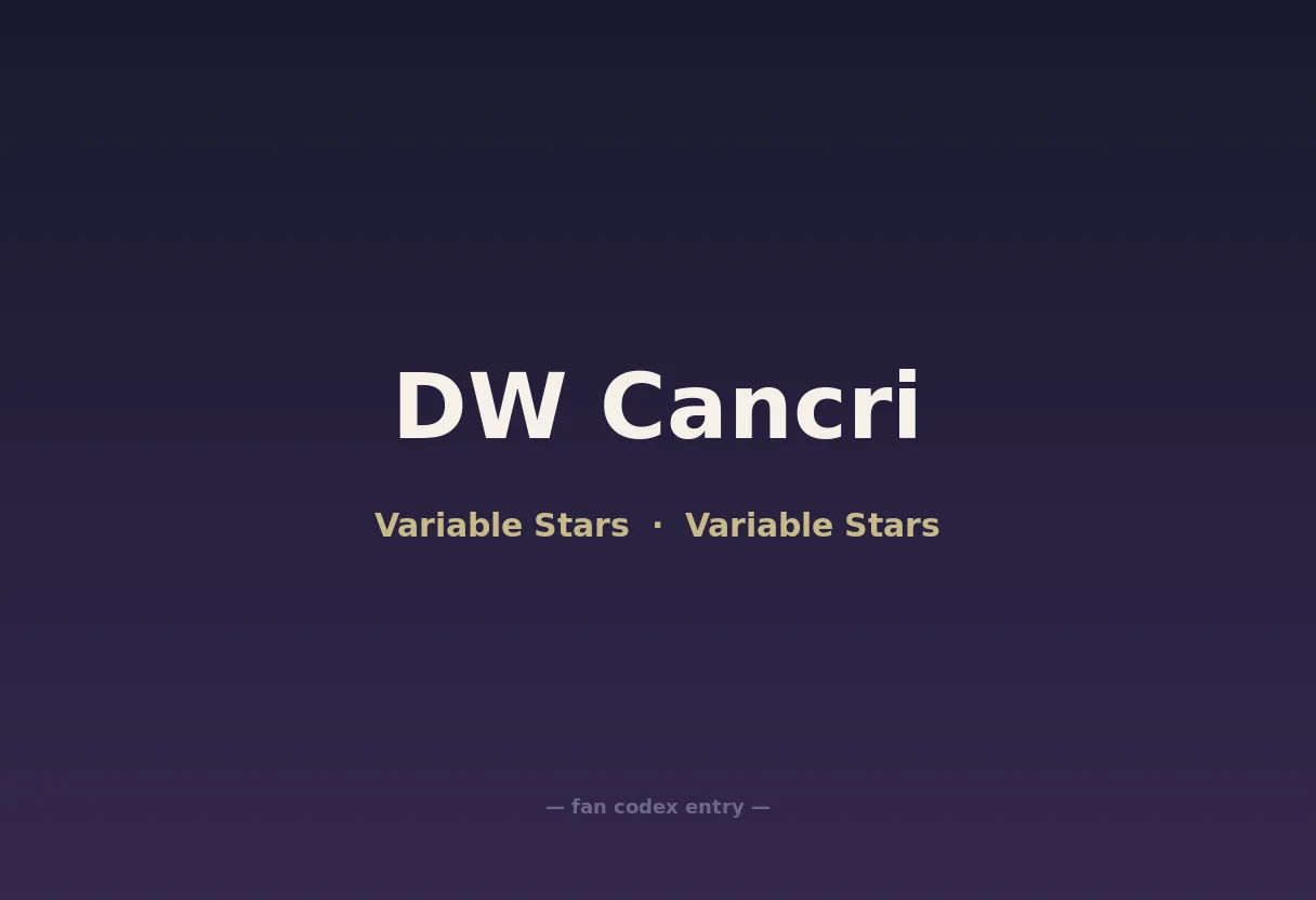 DW Cancri