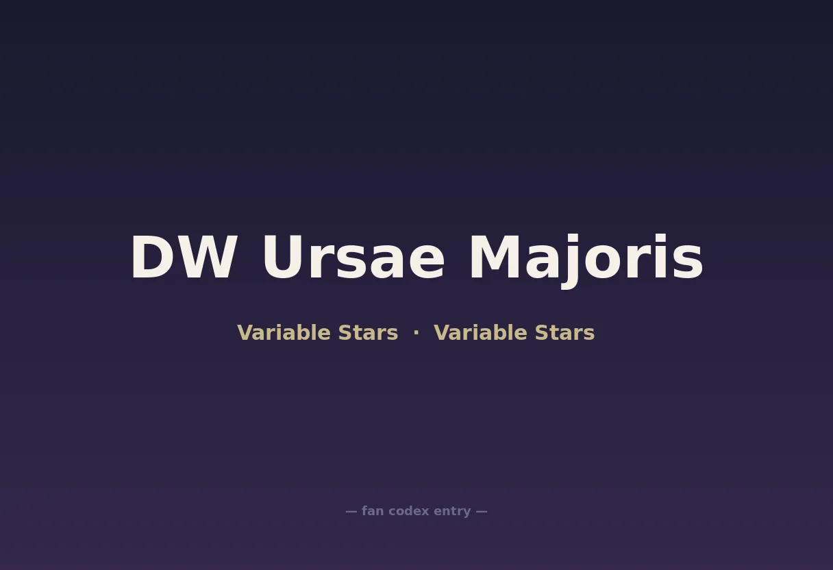 DW Ursae Majoris