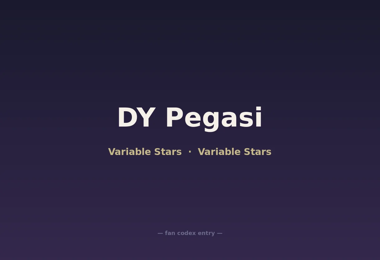 DY Pegasi