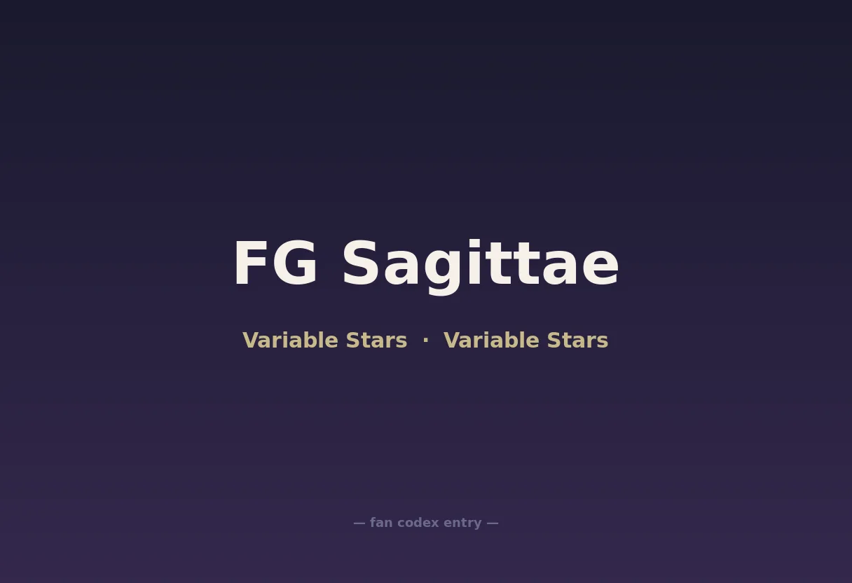 FG Sagittae