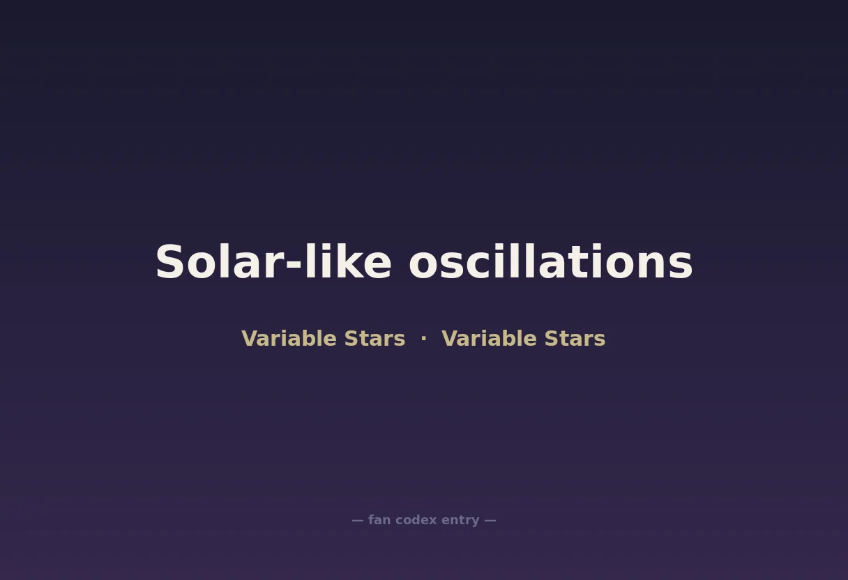 Solar-like oscillations