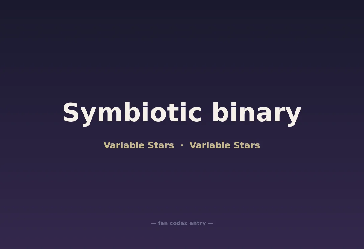 Symbiotic binary