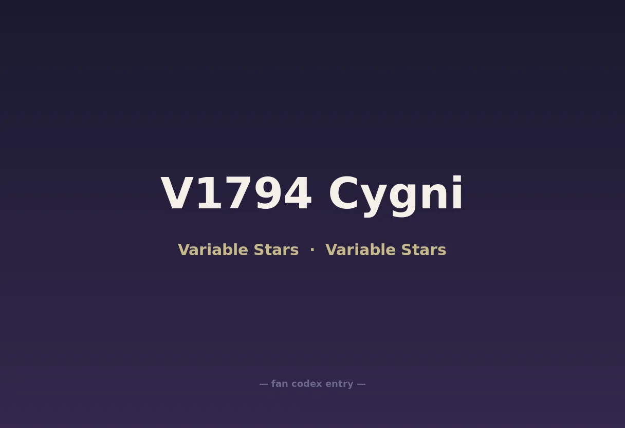 V1794 Cygni