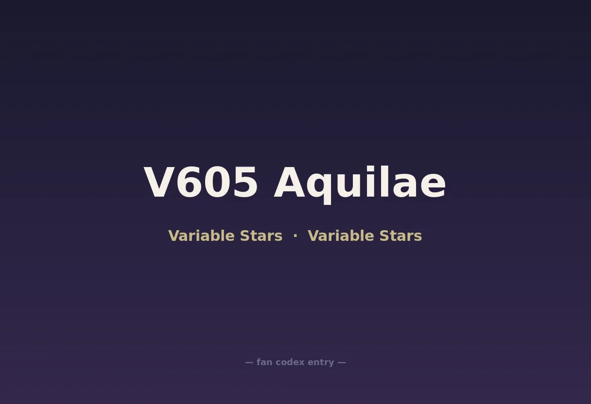 V605 Aquilae