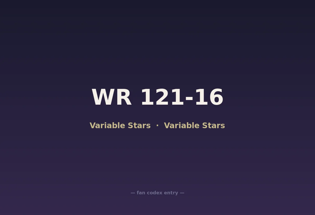 WR 121-16