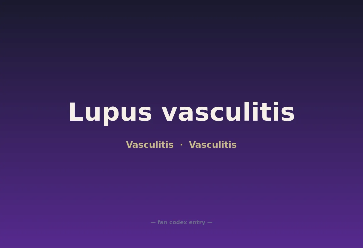 Lupus vasculitis