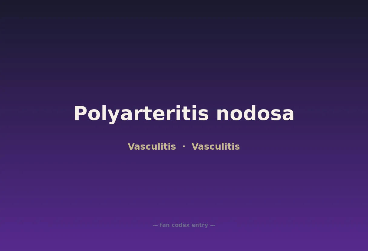 Polyarteritis nodosa