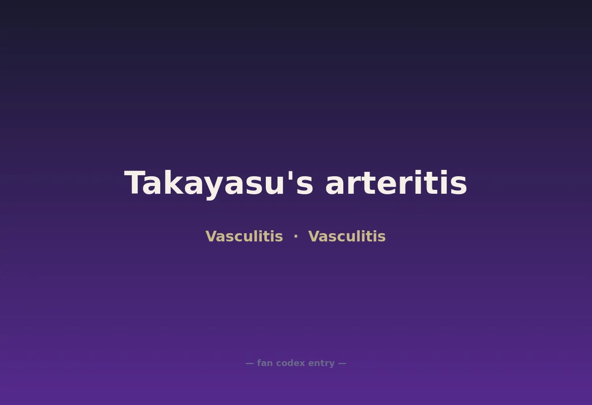 Takayasu's arteritis
