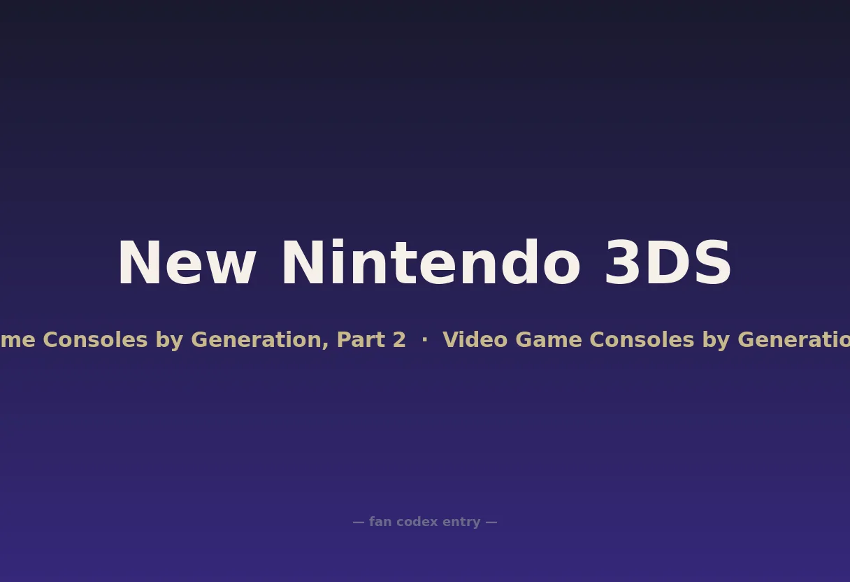 New Nintendo 3DS