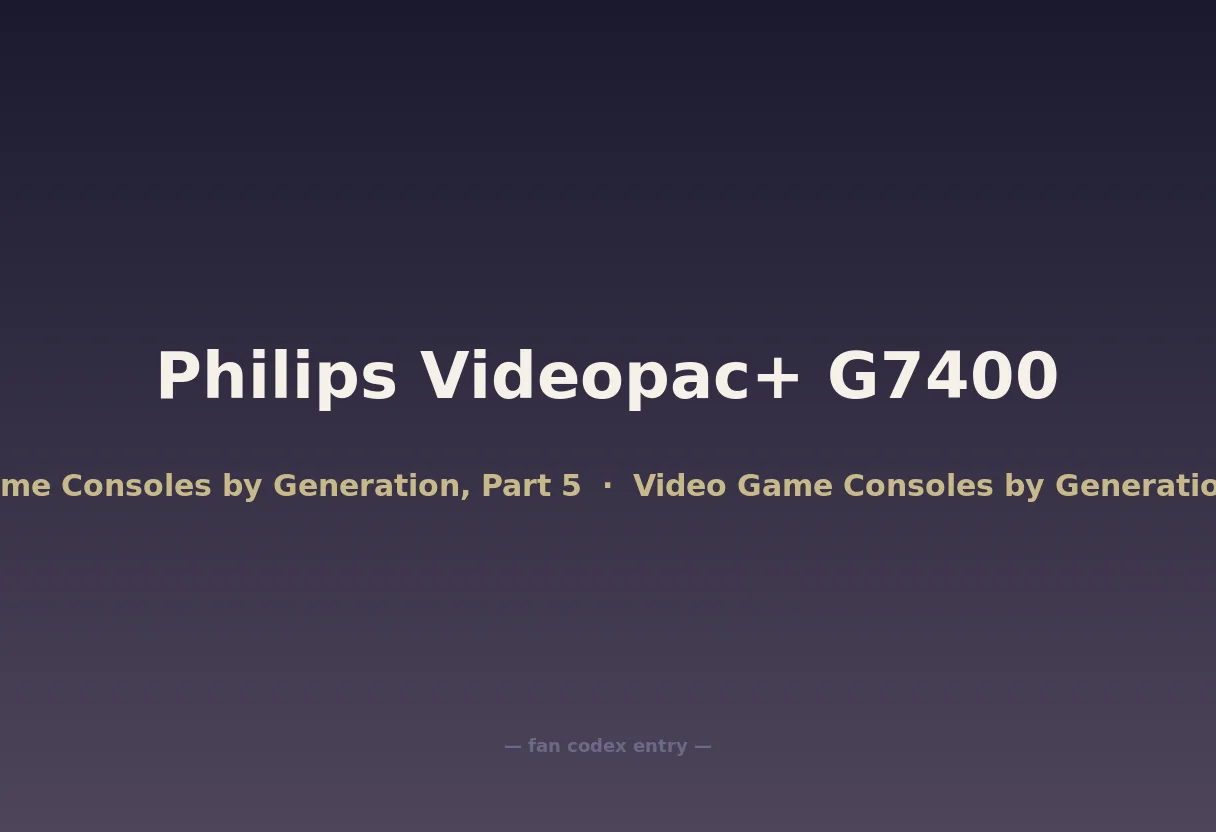 Philips Videopac+ G7400