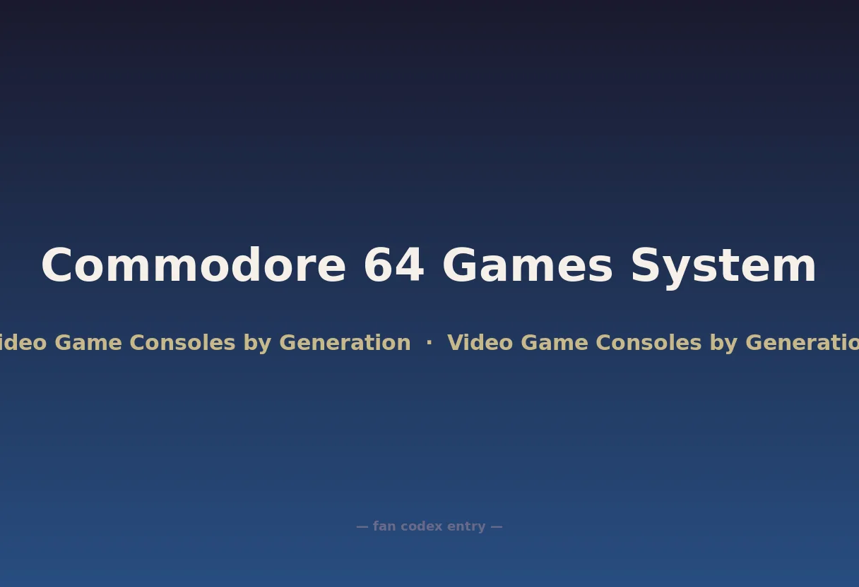 Commodore 64 Games System
