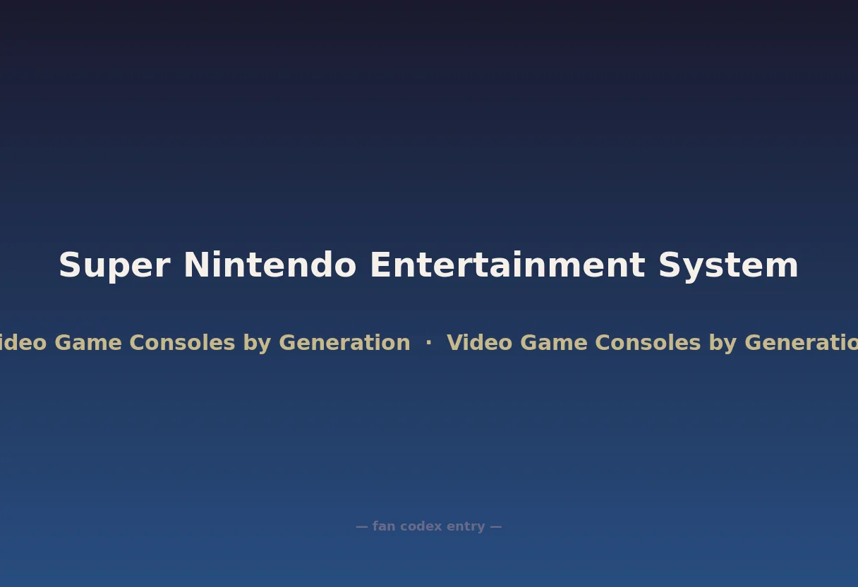 Super Nintendo Entertainment System
