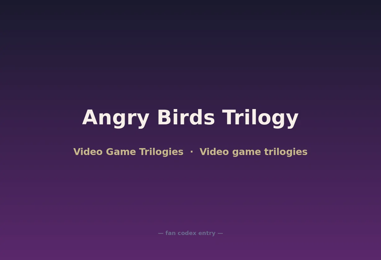 Angry Birds Trilogy