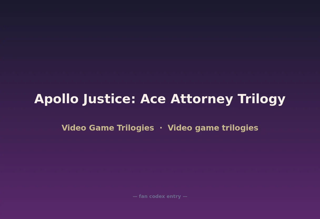 Apollo Justice: Ace Attorney Trilogy